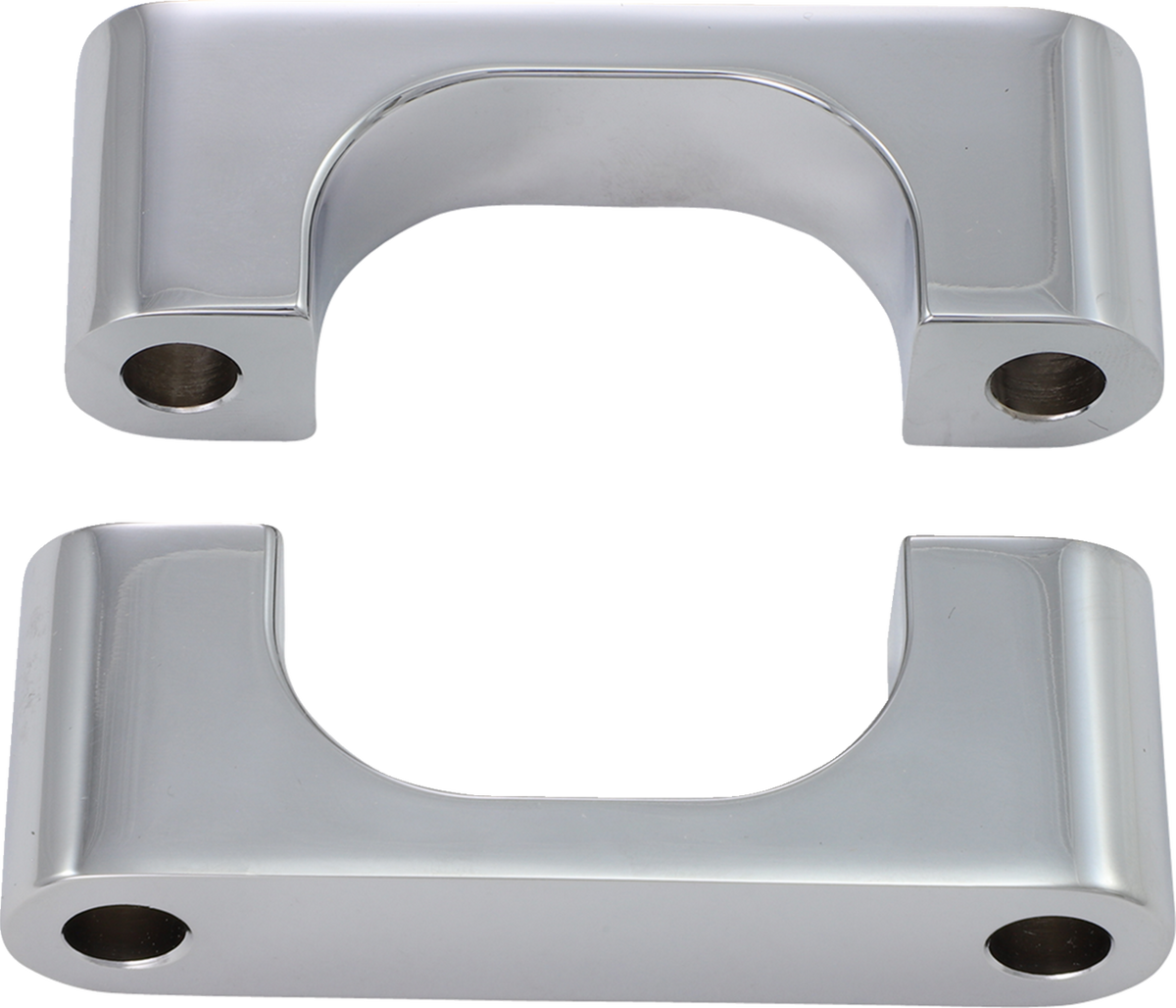 Hugger Front Fender Mounting Blocks - For 21" Wheels - Chrome (KWFS-02-0106-C) by Klock Werks