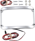 License Plate Frame - Lighted - Chrome (KWS-01-0089) by Klock Werks