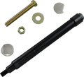 Axle Kit - Flush Mount - Front - Black w/Polished End Caps (KWS-01-1012) by Klock Werks