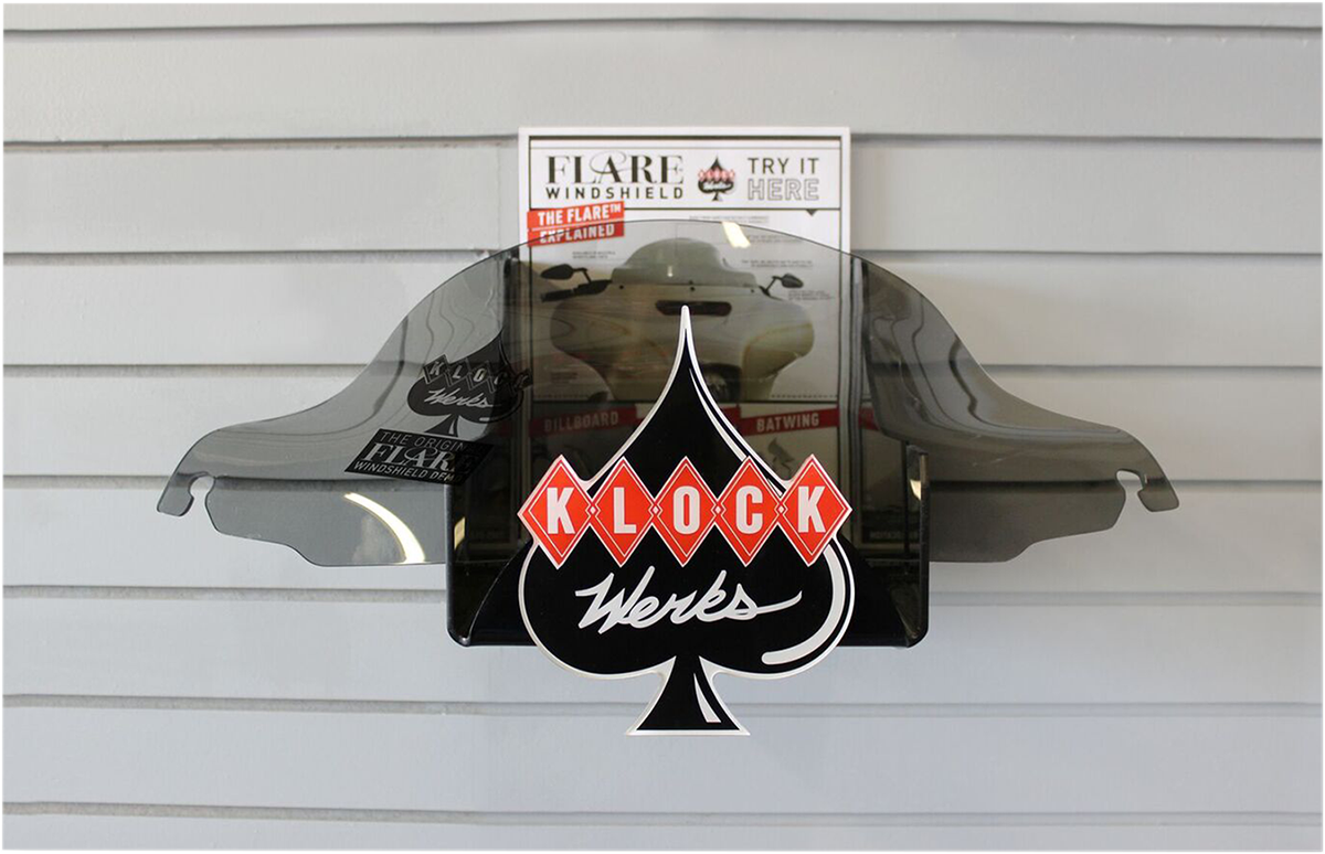 Flare Windshield Display (KWW-01-0301) by Klock Werks