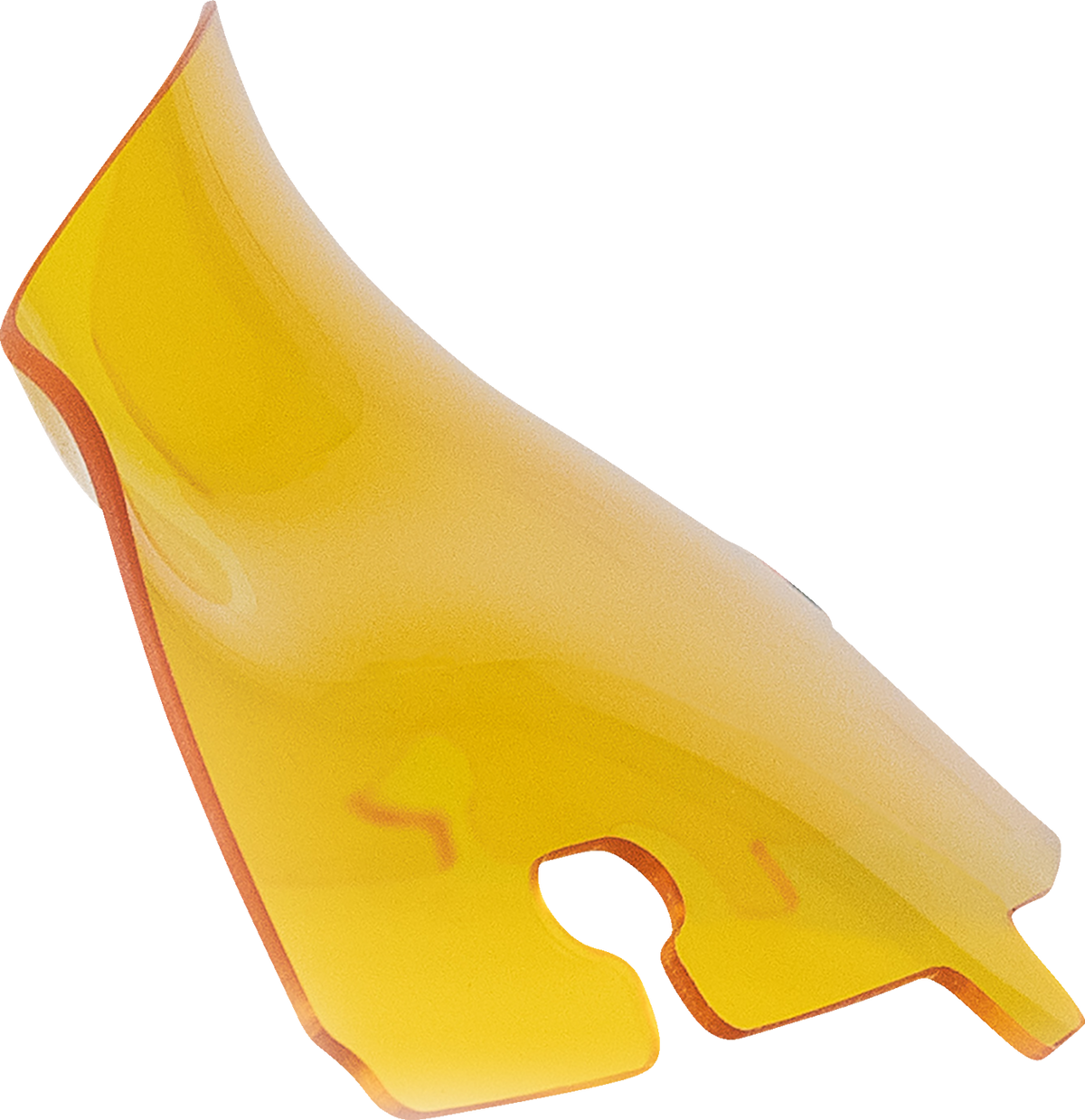 Kolor Flare® Windshield - 4" - Yellow - '14-'25 FLH/FLHT/FLHX (KWW-01-0676) by Klock Werks