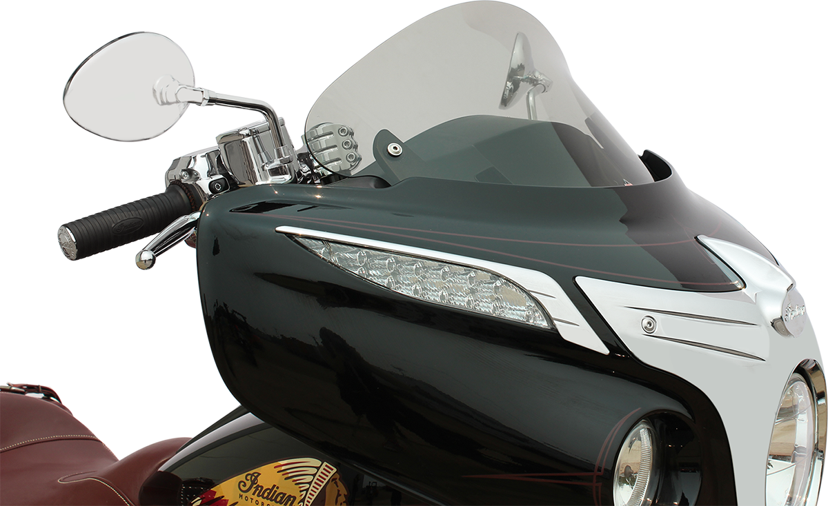 Flare® Windshield - 10" - Short - Tinted - '14-'26 Indian (KWW-04-0039) by Klock Werks