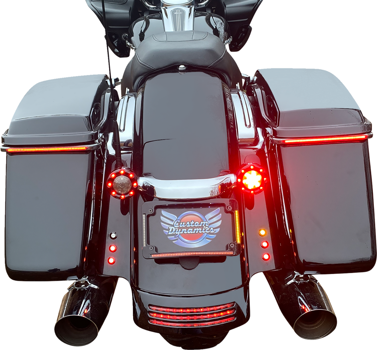 LED Radius License Plate Frame