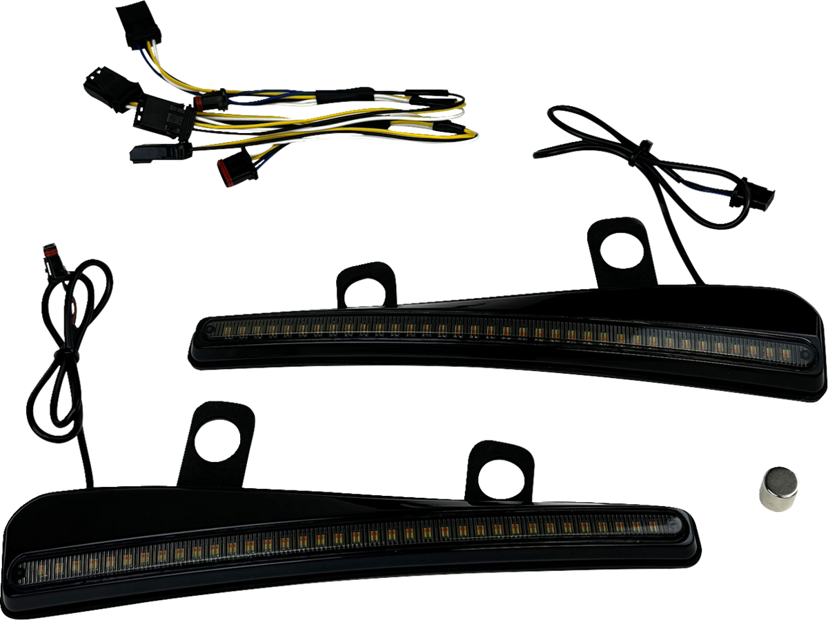 LED Windshield Trim with Turn Signals