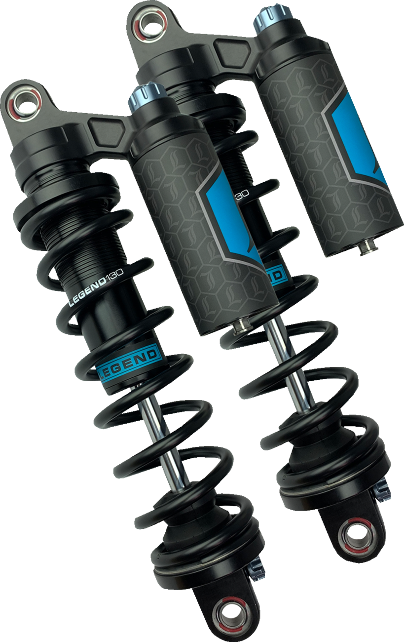 Legend Suspension REVO ARC Piggyback Shocks - 13" - Heavy Duty - Black - '99-'17 Dyna — 1310-1891