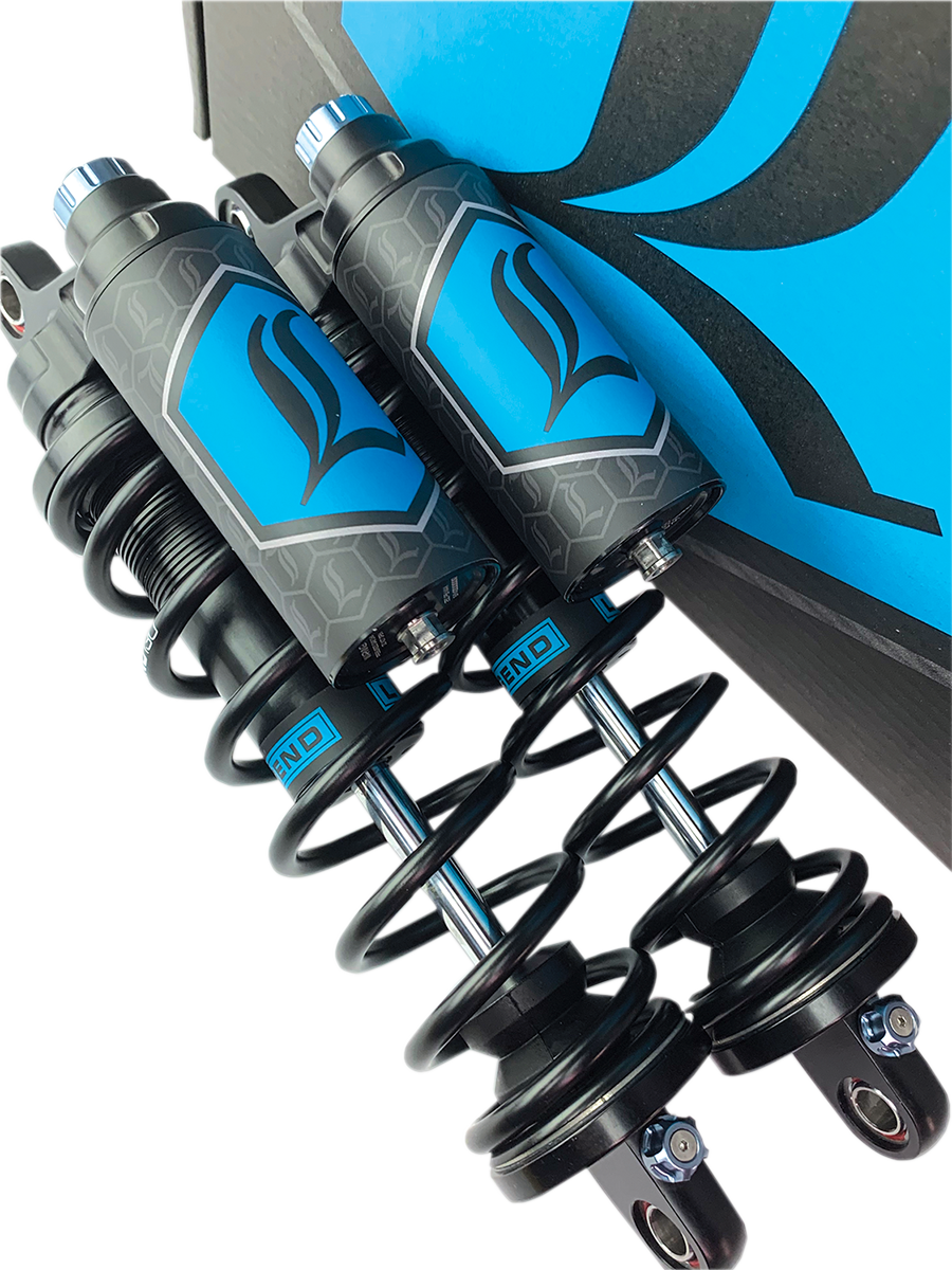 Legend Suspension REVO ARC Piggyback Shocks - 14" - Heavy Duty - Black - '99-'17 Dyna — 1310-1893