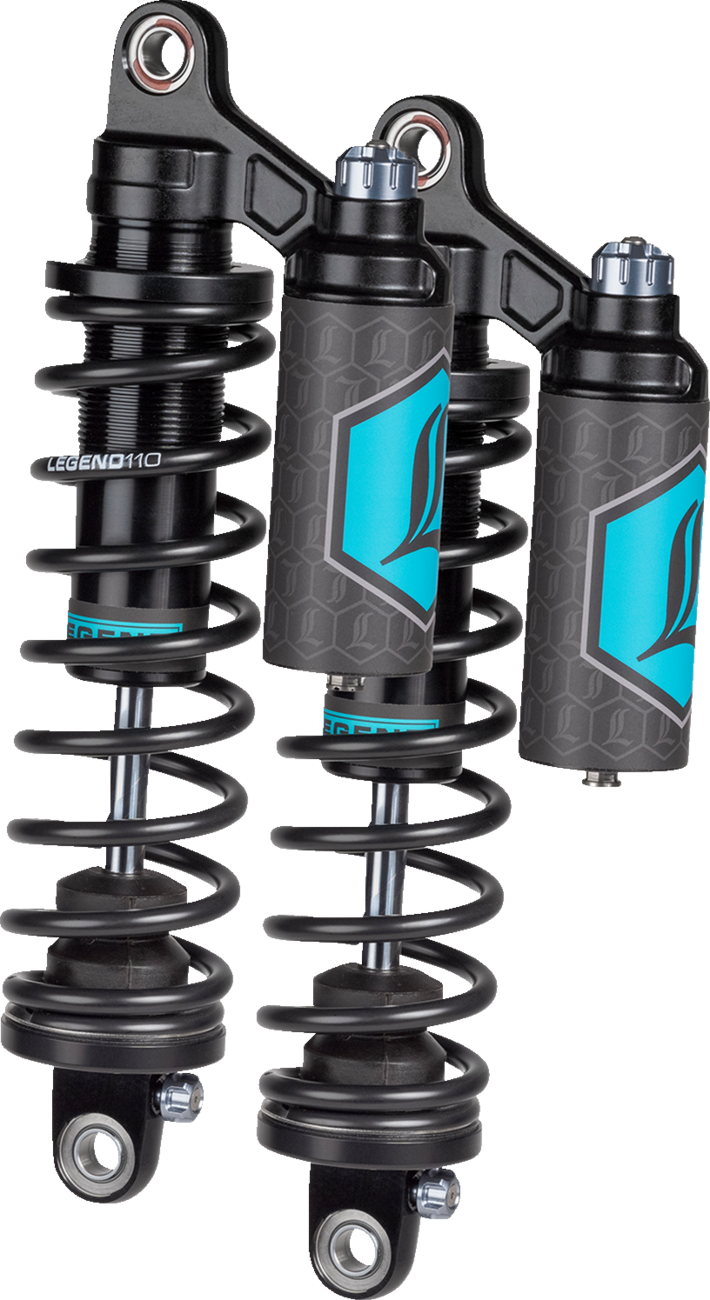 Legend Suspension REVO ARC Piggyback Shocks - 14" - Standard - Black - '04-'22 Sportster — 1310-1896
