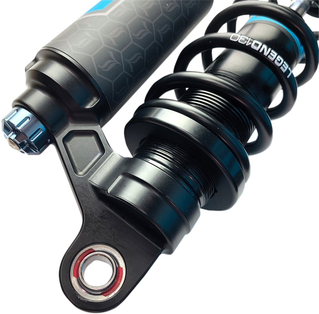 Legend Suspension REVO ARC Piggyback Shocks - 14" - Standard - Black - '04-'22 Sportster — 1310-1896