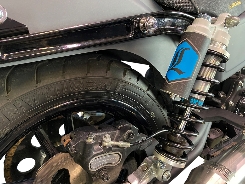 Legend Suspension REVO ARC Piggyback Shocks - 13" - Standard - Clear - '99-'17 Dyna — 1310-1938
