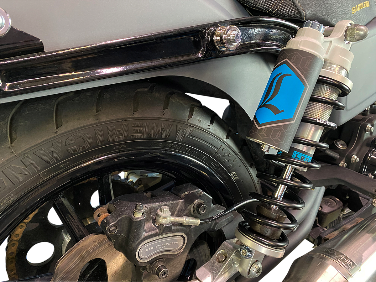 Legend Suspension REVO ARC Piggyback Shocks - 13" - Standard - Clear - '99-'17 Dyna — 1310-1938