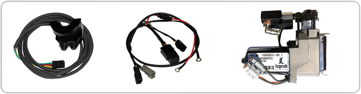 Legend Suspension AIR-A V-Rod Adjustable AIR Suspension - Black - V-Rod — 1311-0109