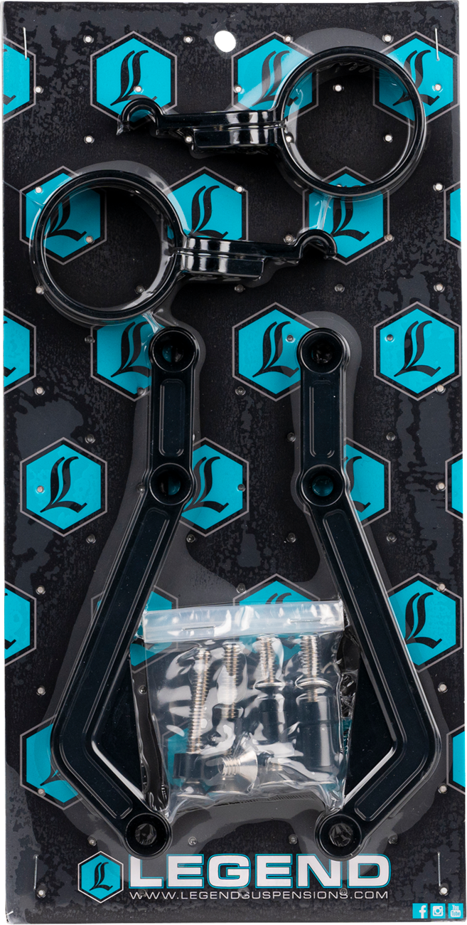 Legend Suspension REVO ARC External Reservoir Mounts - Black — 1313-0245