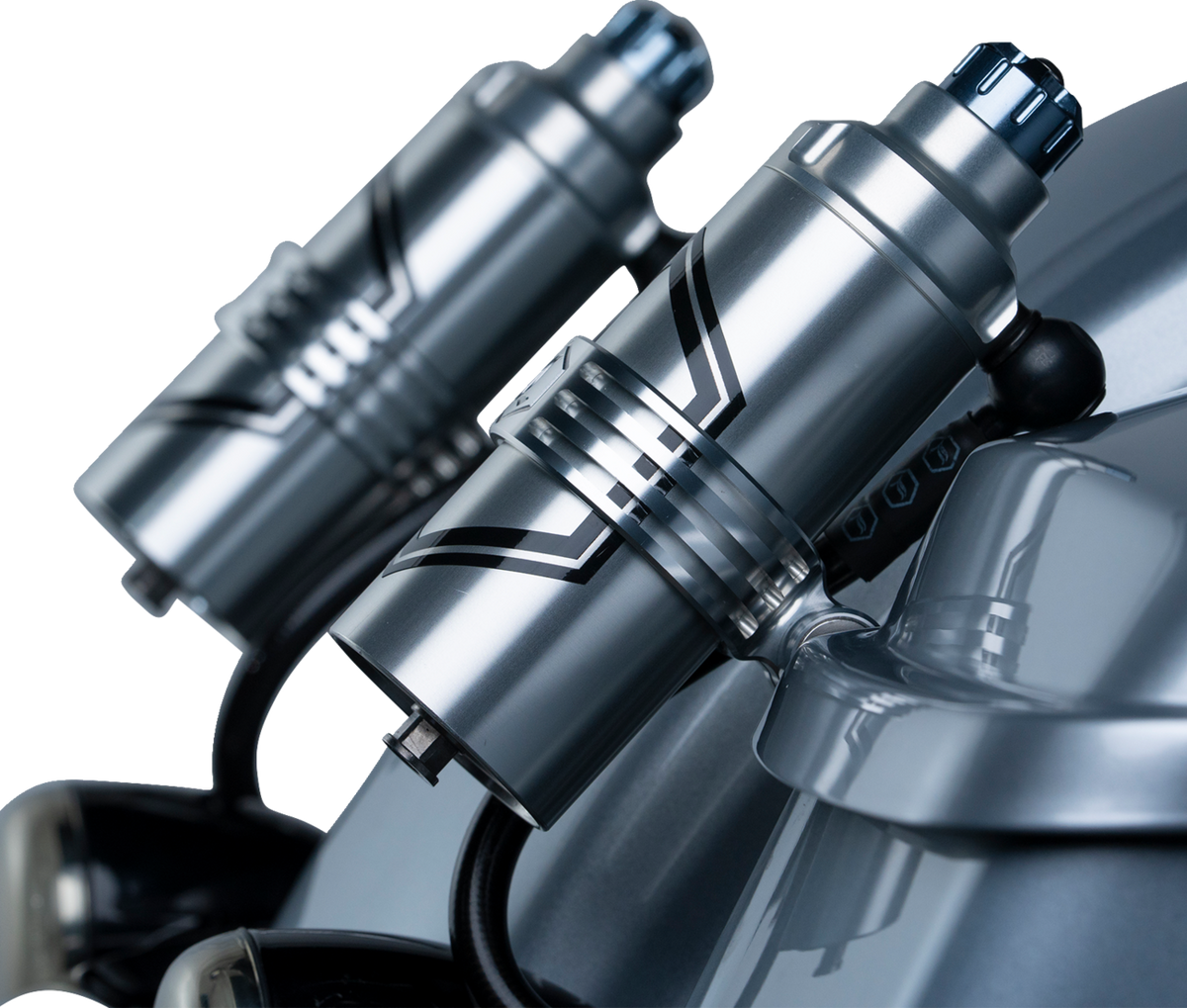 Legend Suspension REVO ARC External Reservoir Mounts - Clear — 1313-0246