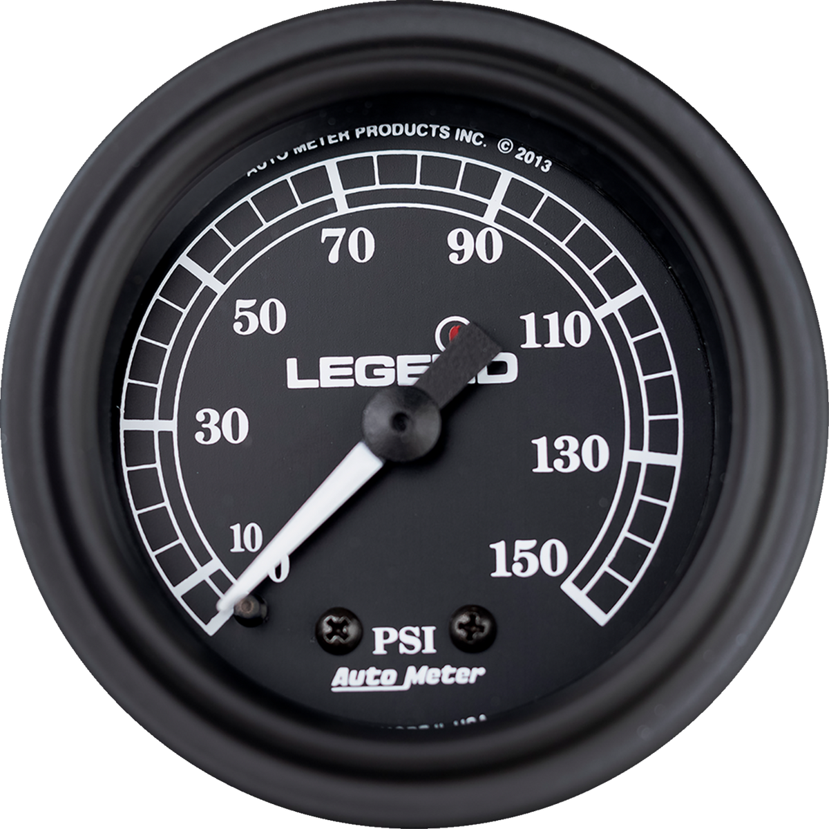 Legend Suspension Fairing Mounted LED Backlit PSI Gauges - Black — 2212-0484