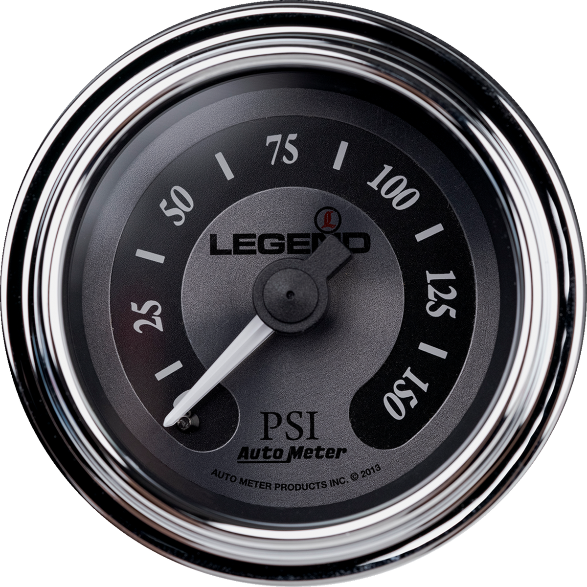Legend Suspension Fairing Mounted LED Backlit PSI Gauges - Titanium — 2212-0493
