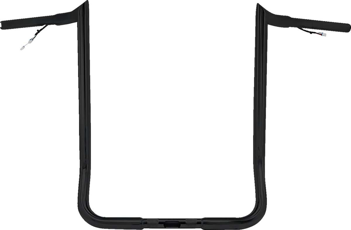Pre-Wired Handlebar - Monkey Bar - 16" - Black (PYO:MBBPW-16 B) by Paul Yaffe Bagger Nation