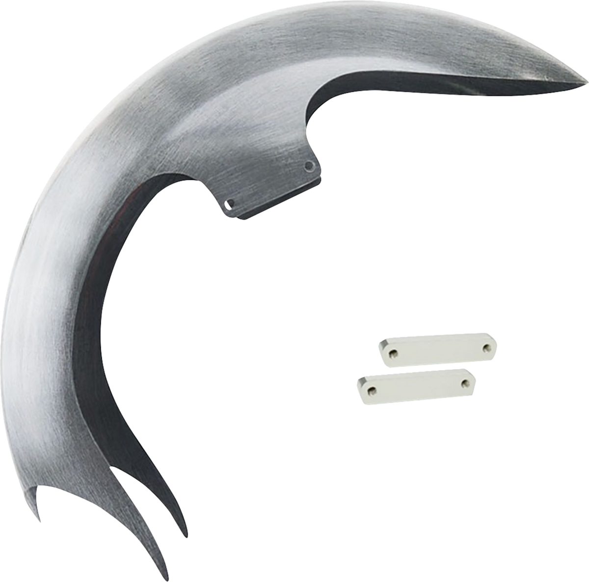 Talon Front Fender - 23" Wheel - With Chrome Adapters - HD Touring (TALON23-14L-C) by Paul Yaffe Bagger Nation