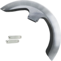 Thicky Front Fender - OEM 16"-19" Wheel - With Satin Adapters (PYO:THICKY-OEM-14L-S) by Paul Yaffe Bagger Nation