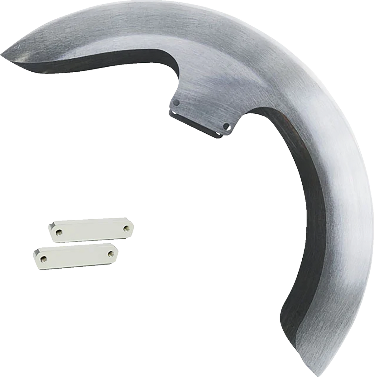 Thicky Front Fender - OEM 16"-19" Wheel - With Chrome Adapters (PYO:THICKY-OEM-14L-C) by Paul Yaffe Bagger Nation