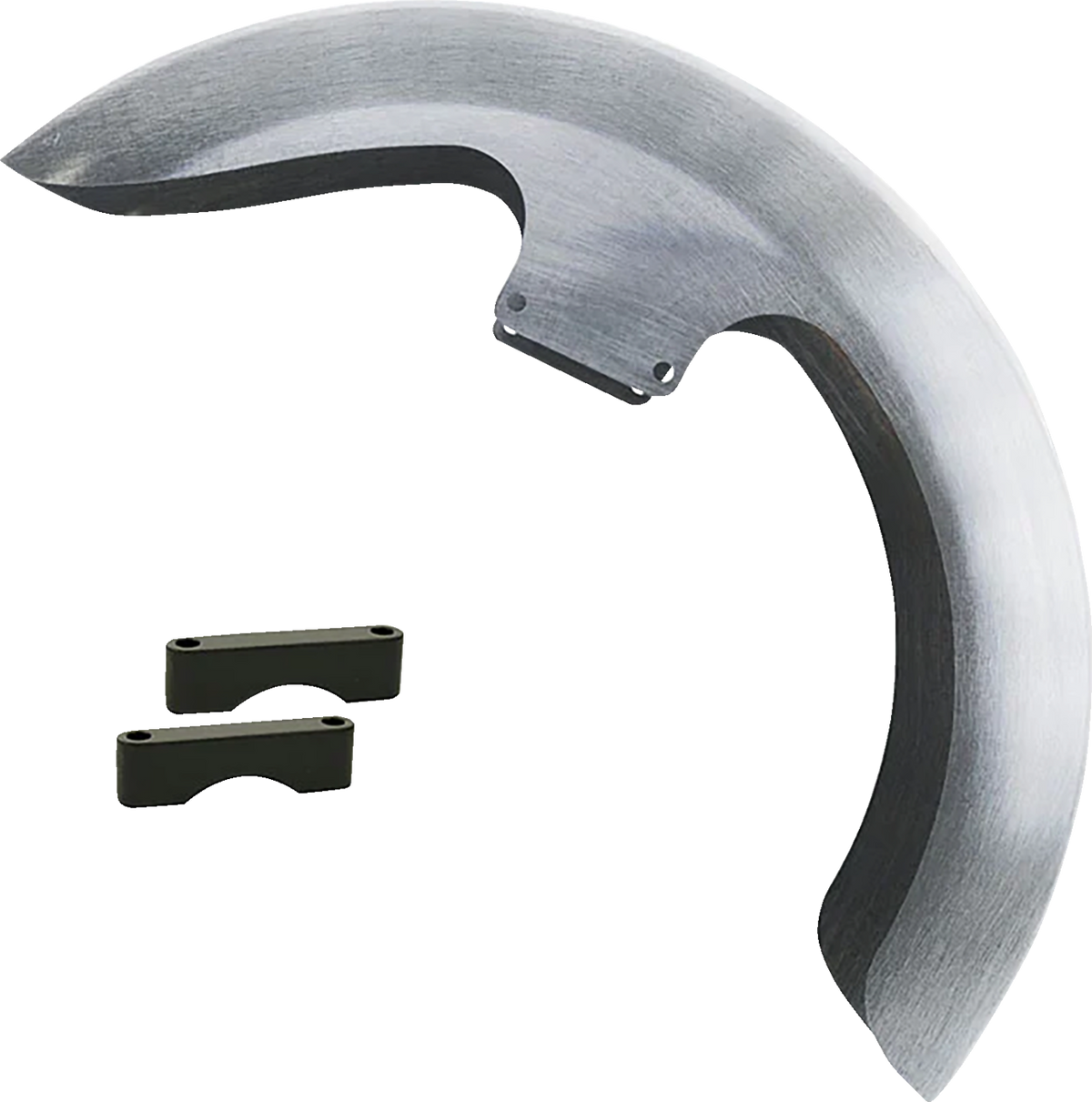 Thicky Front Fender - OEM 16"-19" Wheel - With Black Adapters (PYO:THICKY-OEM-B) by Paul Yaffe Bagger Nation