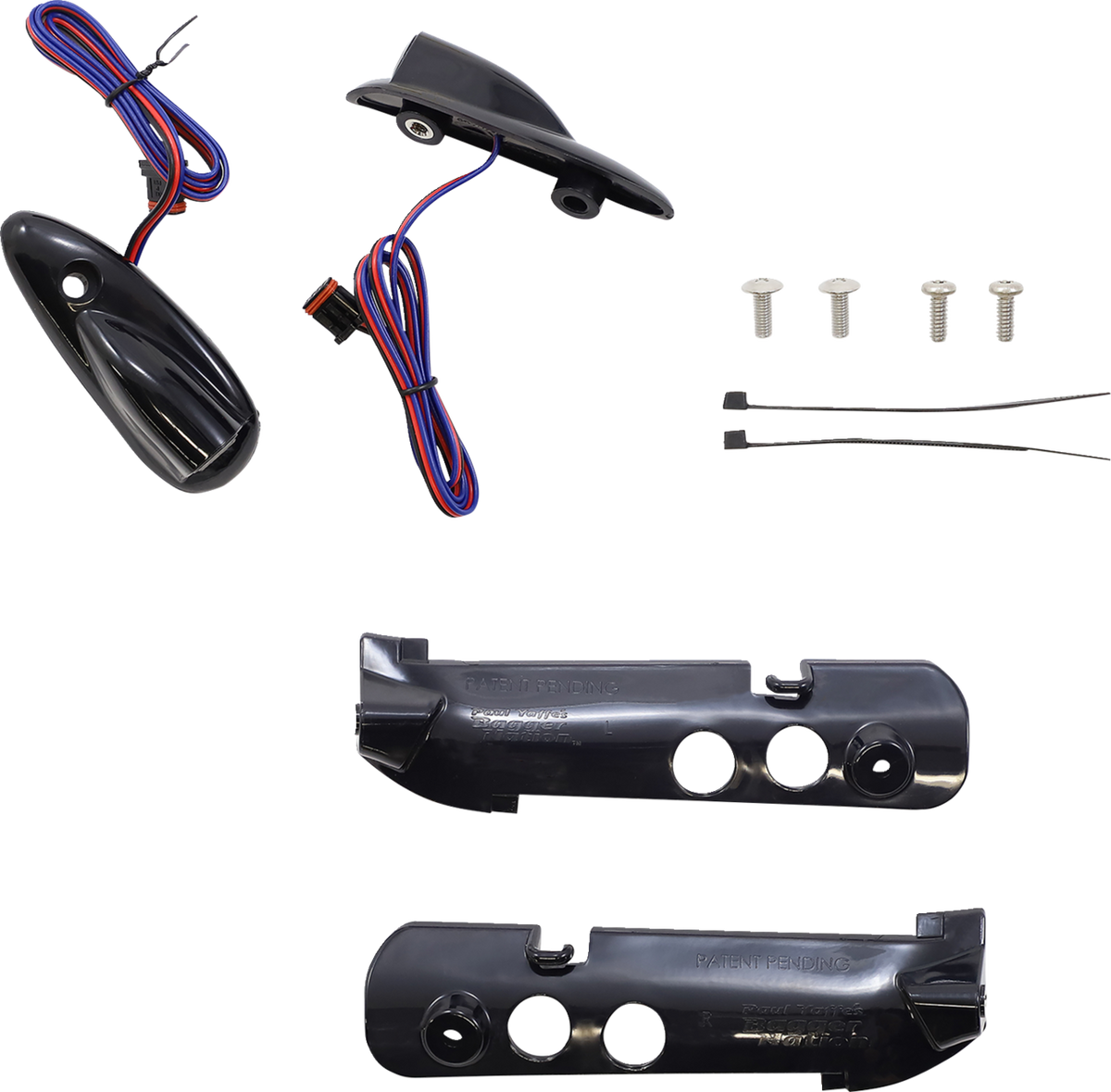 Run/Turn Signal - Amber/White - Black - FLTR (PYO:LB-RG-DRL-B) by Paul Yaffe Bagger Nation