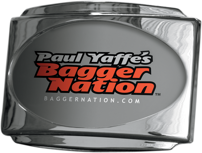 License Plate Frame - CVO - Chrome (PYO:USLP3-C) by Paul Yaffe Bagger Nation