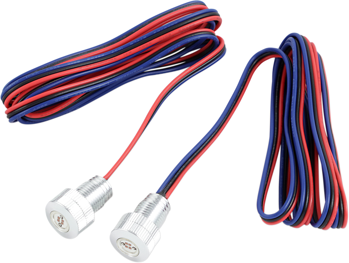 Super Bright Red LED - Silver (PYO:BOLTS-BRK-S) by Paul Yaffe Bagger Nation