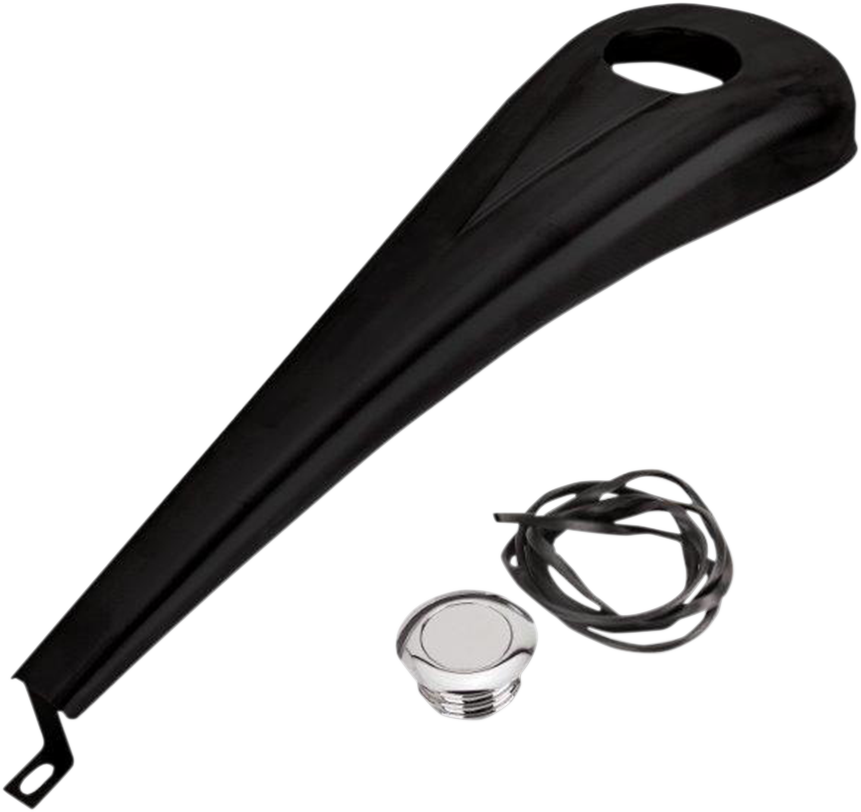 Steel Dash Kit for 6-Gallon Tank - Gloss Black Powdercoat (DDK-S-08-OEM-B) by Paul Yaffe Bagger Nation
