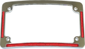 Radius License Plate Frame with Auxiliary Red LEDs and Tag Illumination